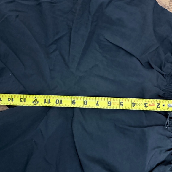 Nike cargo  baggy nylon wide leg track Pant Black Drawstring Large vintage rare - Picture 9 of 14